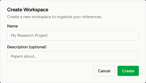 Create Workspace